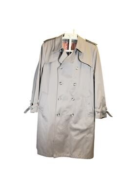 Stormport Trench Coat Men 42R ZipOut Lining Double Breast Cold Mild 2 Coats in 1